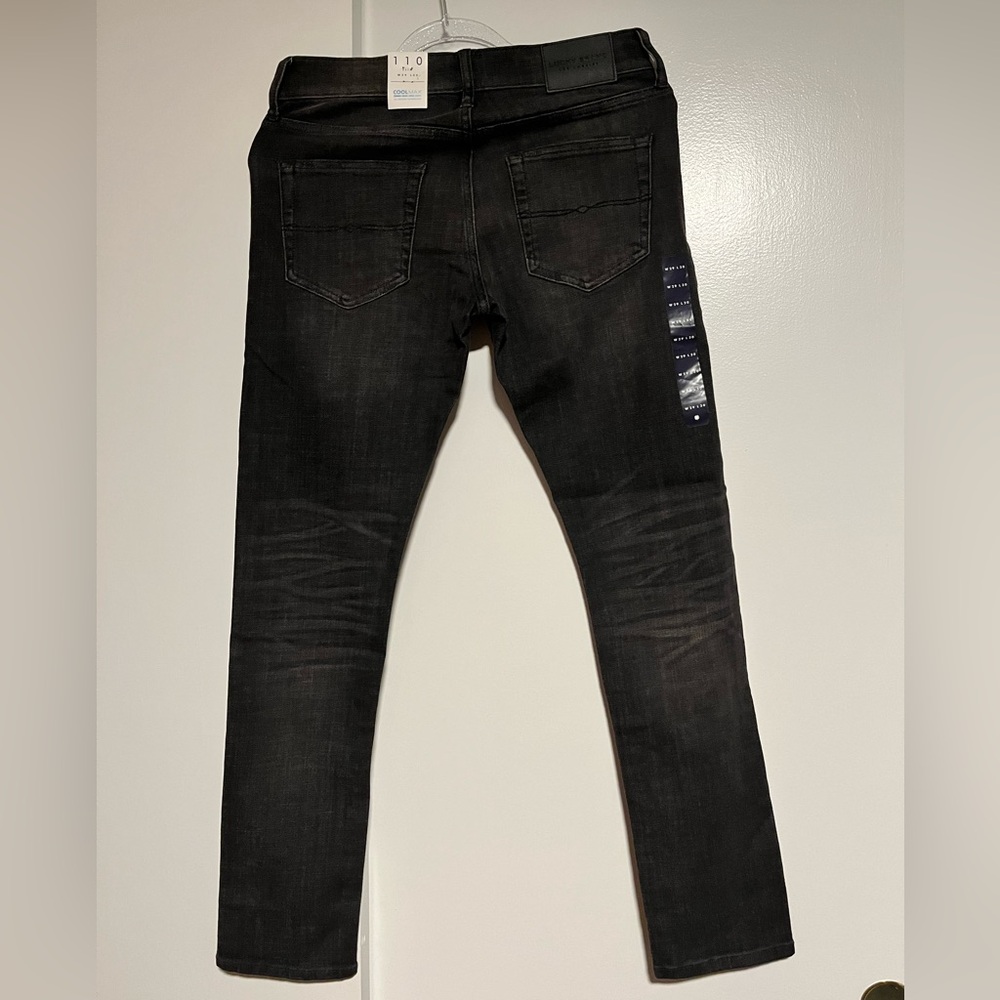NWT Lucky Brand Slim Fit Coolmax Dark/ black wash denim W29 L30 - Picture 3 of 14
